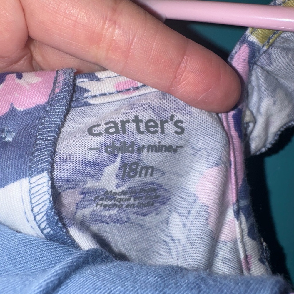 Carter's Blue and Pink Floral Dress - Picture 2 of 6